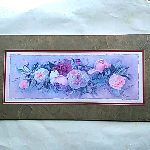 Pastel roses print - Picture 1 of 3